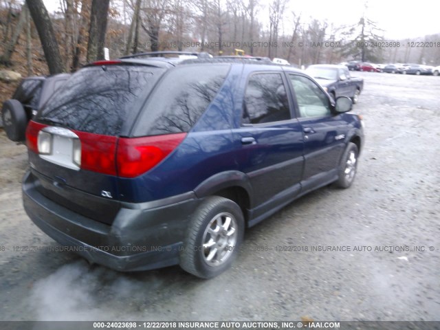 3G5DA03E83S501812 - 2003 BUICK RENDEZVOUS CX/CXL Navy photo 4