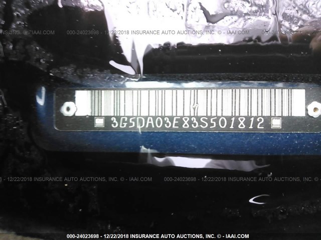 3G5DA03E83S501812 - 2003 BUICK RENDEZVOUS CX/CXL Navy photo 9