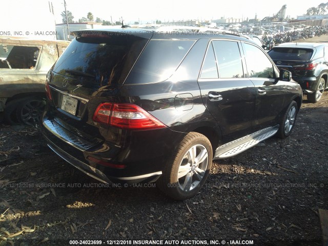 4JGDA5JBXFA445551 - 2015 MERCEDES-BENZ ML 350 BLACK photo 4