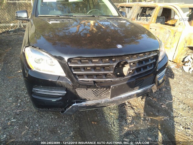 4JGDA5JBXFA445551 - 2015 MERCEDES-BENZ ML 350 BLACK photo 6