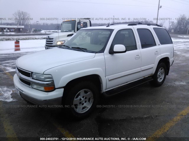 1GNEK13Z54J331034 - 2004 CHEVROLET TAHOE K1500 WHITE photo 2