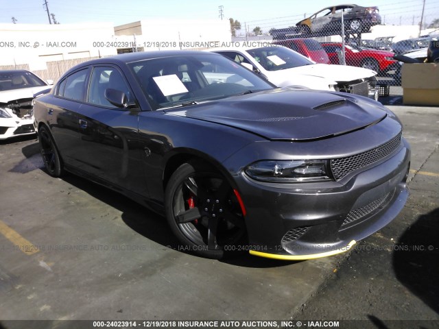 2C3CDXL96JH312006 - 2018 DODGE CHARGER SRT HELLCAT GRAY photo 1