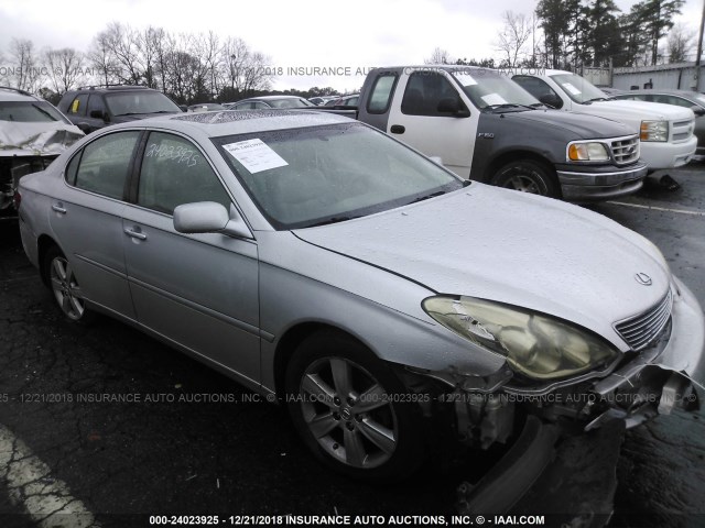 JTHBA30G755128040 - 2005 LEXUS ES 330 SILVER photo 1