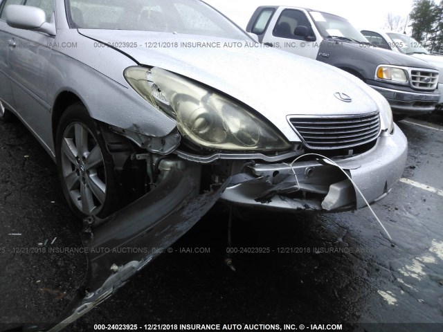 JTHBA30G755128040 - 2005 LEXUS ES 330 SILVER photo 6