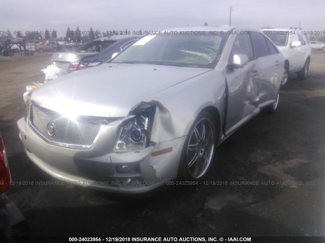 1G6DC67A560144505 - 2006 CADILLAC STS SILVER photo 2