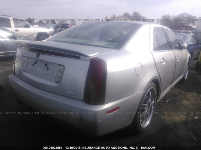 1G6DC67A560144505 - 2006 CADILLAC STS SILVER photo 4