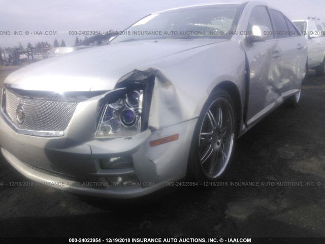 1G6DC67A560144505 - 2006 CADILLAC STS SILVER photo 6