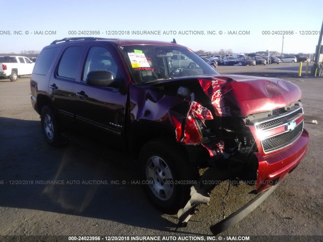 1GNSKBE02ER228471 - 2014 CHEVROLET TAHOE K1500 LT MAROON photo 1