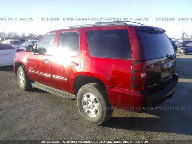 1GNSKBE02ER228471 - 2014 CHEVROLET TAHOE K1500 LT MAROON photo 3