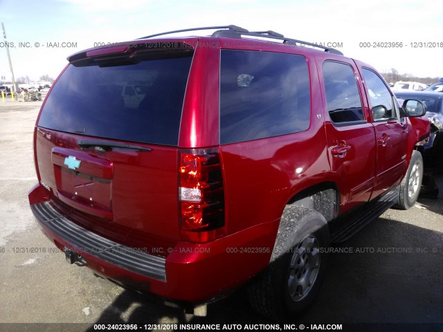 1GNSKBE02ER228471 - 2014 CHEVROLET TAHOE K1500 LT MAROON photo 4