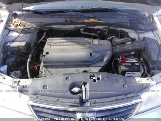 5FNRL18904B134537 - 2004 HONDA ODYSSEY EXL SILVER photo 10