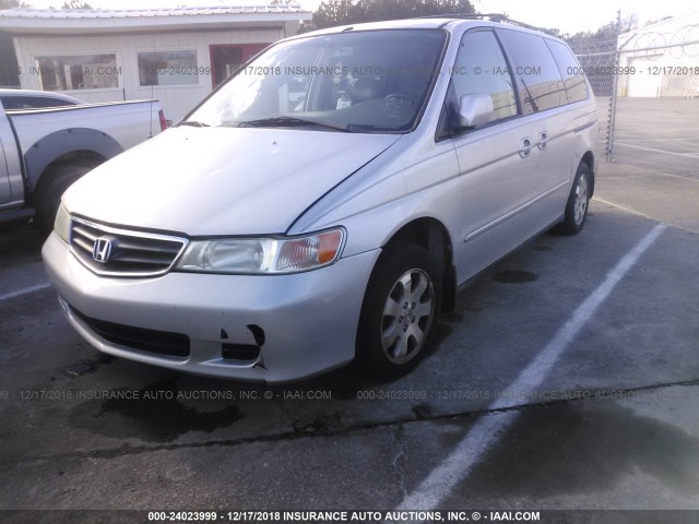 5FNRL18904B134537 - 2004 HONDA ODYSSEY EXL SILVER photo 2