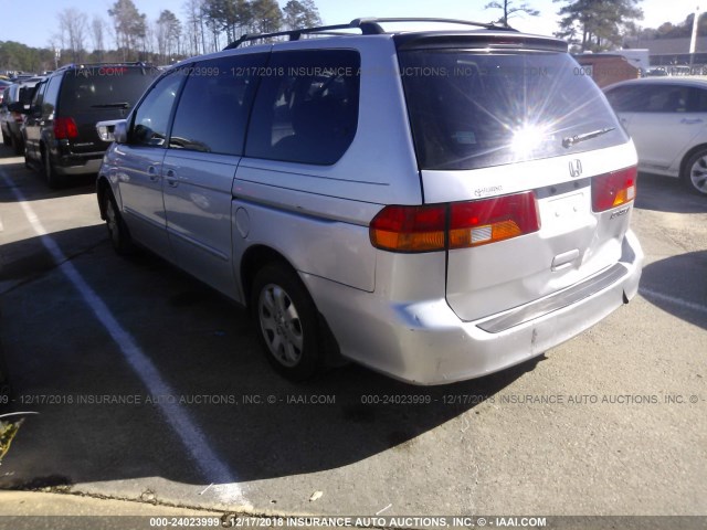 5FNRL18904B134537 - 2004 HONDA ODYSSEY EXL SILVER photo 3