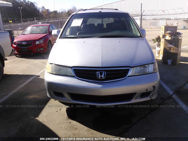 5FNRL18904B134537 - 2004 HONDA ODYSSEY EXL SILVER photo 6