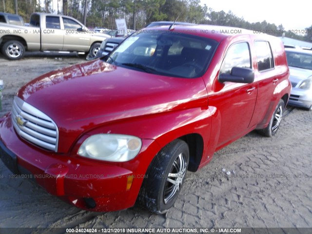 3GNDA13D28S613610 - 2008 CHEVROLET HHR LS RED photo 2