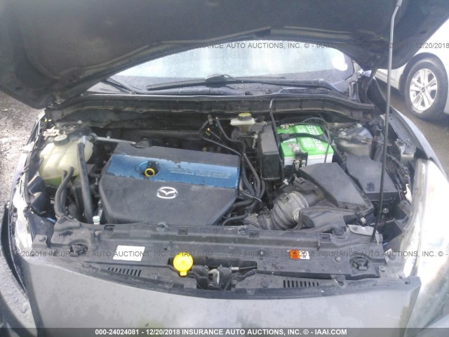 JM1BL1H6XA1277460 - 2010 MAZDA 3 S GRAY photo 10