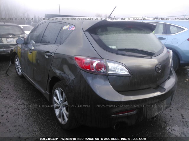 JM1BL1H6XA1277460 - 2010 MAZDA 3 S GRAY photo 3