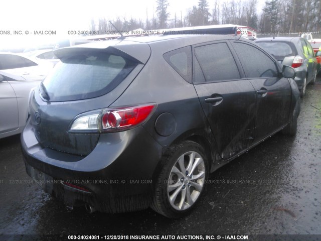 JM1BL1H6XA1277460 - 2010 MAZDA 3 S GRAY photo 4