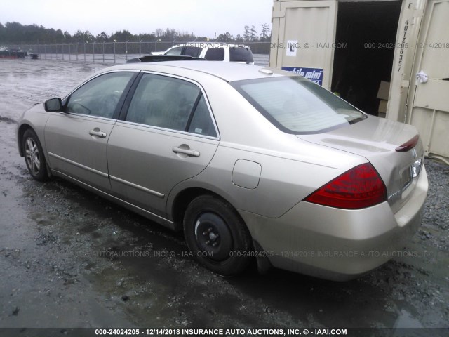 1HGCM56807A188813 - 2007 HONDA ACCORD TAN photo 3