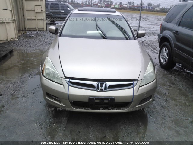 1HGCM56807A188813 - 2007 HONDA ACCORD TAN photo 6