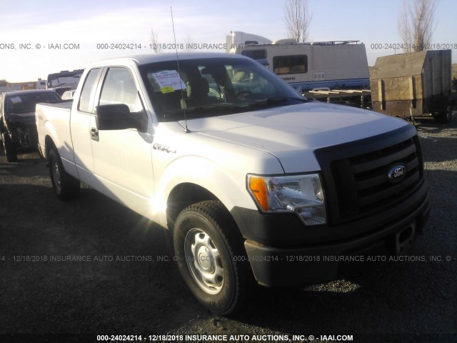 1FTFX1EF0BKD26770 - 2011 FORD F150 SUPER CAB WHITE photo 1