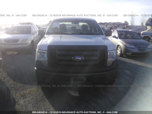 1FTFX1EF0BKD26770 - 2011 FORD F150 SUPER CAB WHITE photo 6