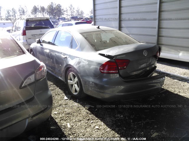 1VWAT7A34FC077181 - 2015 VOLKSWAGEN PASSAT S GRAY photo 3