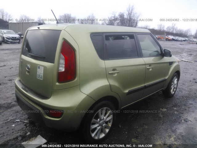 KNDJT2A69C7379036 - 2012 KIA SOUL +/!/SPORT GREEN photo 4