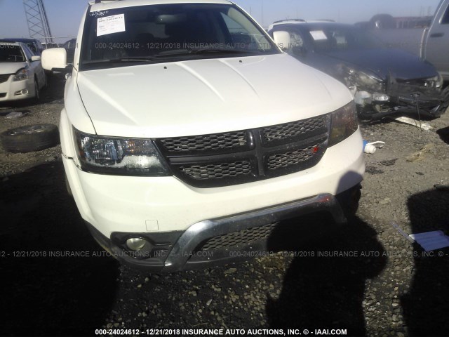 3C4PDCGB8GT207132 - 2016 DODGE JOURNEY CROSSROAD WHITE photo 6