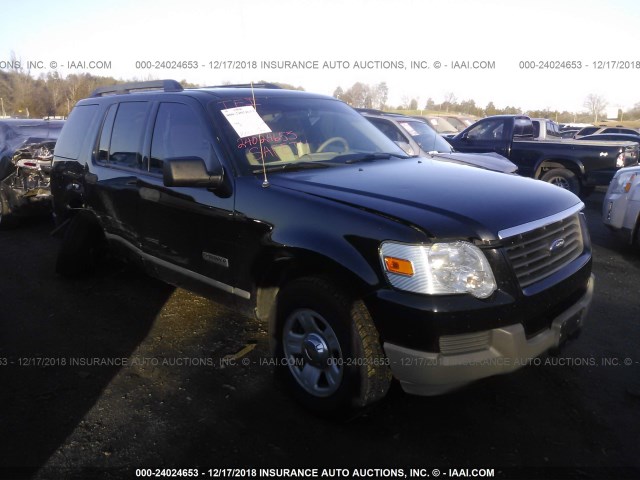 1FMEU72E76UB17163 - 2006 FORD EXPLORER XLS BLACK photo 1