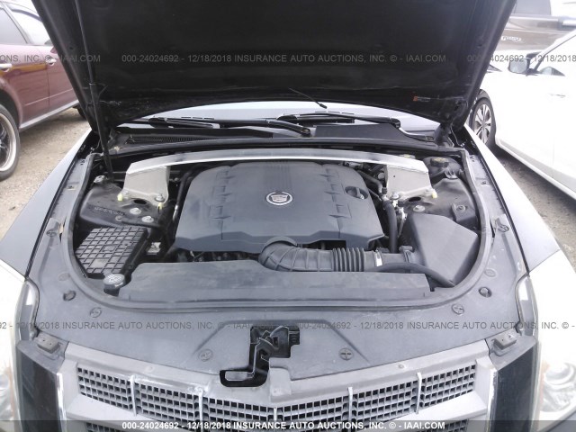 1G6DJ5ED1B0126235 - 2011 CADILLAC CTS PERFORMANCE COLLECTION Черный фото 10