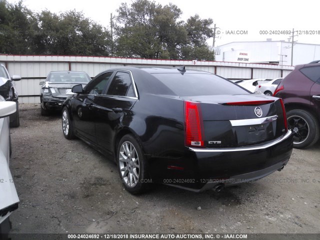 1G6DJ5ED1B0126235 - 2011 CADILLAC CTS PERFORMANCE COLLECTION Черный фото 3