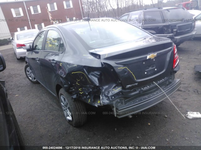 1G1JB5SG6H4149063 - 2017 CHEVROLET SONIC LS 灰色 照片 3