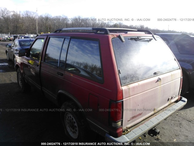 1GKDT13W1R2505808 - 1994 GMC S15 JIMMY RED photo 3