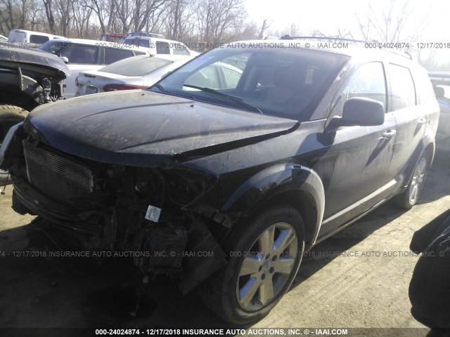 3D4GG67V29T153979 - 2009 DODGE JOURNEY R/T BLACK photo 2