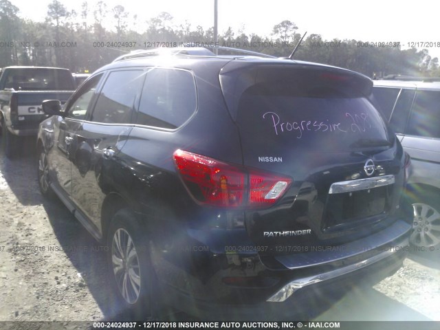 5N1DR2MN6JC618749 - 2018 NISSAN PATHFINDER S/SV/SL/PLATINUM BLACK photo 3
