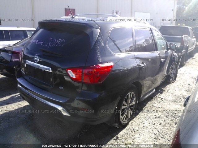 5N1DR2MN6JC618749 - 2018 NISSAN PATHFINDER S/SV/SL/PLATINUM BLACK photo 4