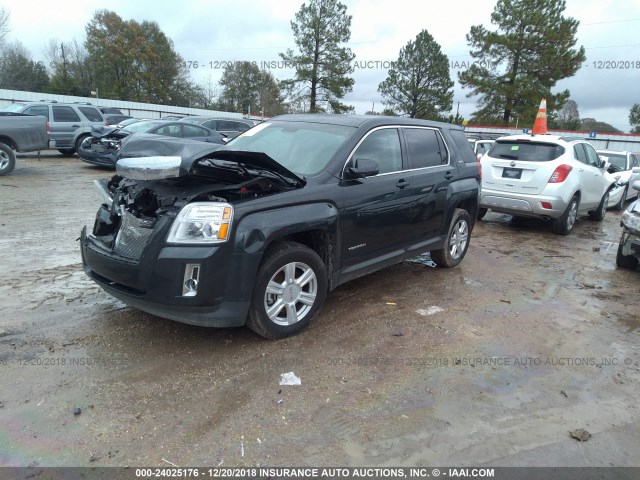 2GKALMEK4E6345354 - 2014 GMC TERRAIN SLE GRAY photo 2