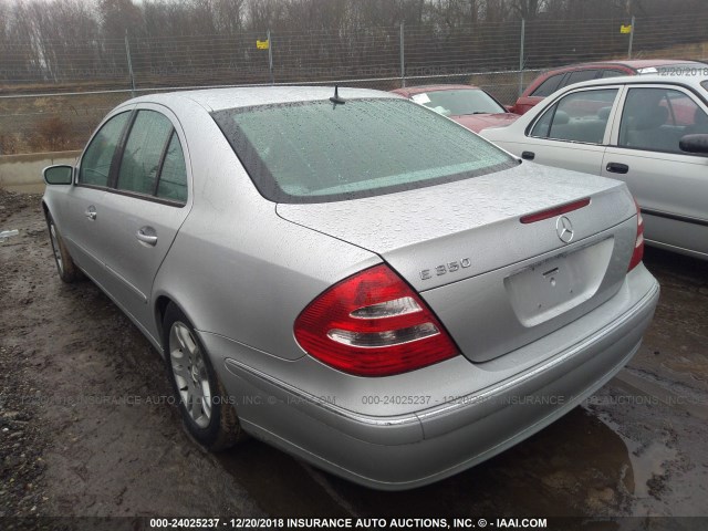 WDBUF56J66A767107 - 2006 MERCEDES-BENZ E 350 SILVER photo 3