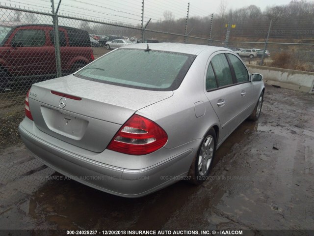 WDBUF56J66A767107 - 2006 MERCEDES-BENZ E 350 SILVER photo 4