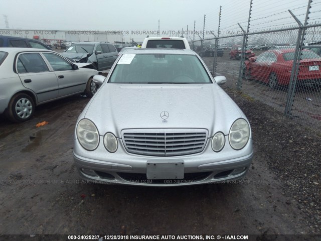 WDBUF56J66A767107 - 2006 MERCEDES-BENZ E 350 SILVER photo 6