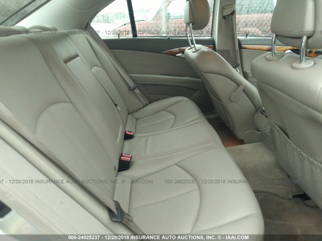 WDBUF56J66A767107 - 2006 MERCEDES-BENZ E 350 SILVER photo 8