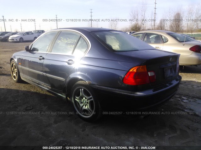 WBAAV53471FT01829 - 2001 BMW 330 I BLUE photo 3