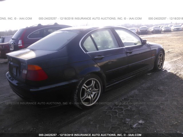 WBAAV53471FT01829 - 2001 BMW 330 I BLUE photo 4