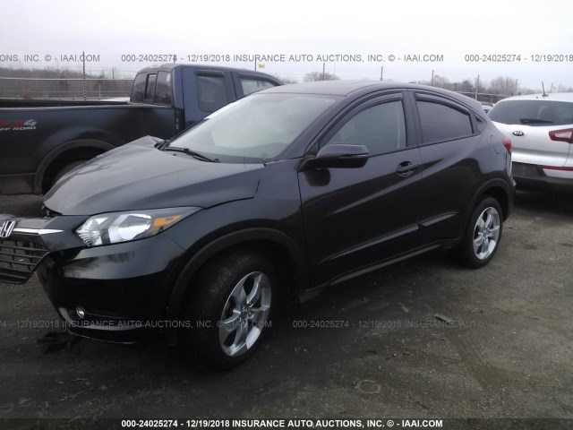 3CZRU6H51GM735232 - 2016 HONDA HR-V EX BLACK photo 2