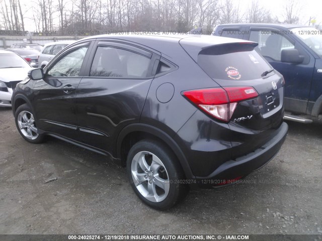 3CZRU6H51GM735232 - 2016 HONDA HR-V EX BLACK photo 3