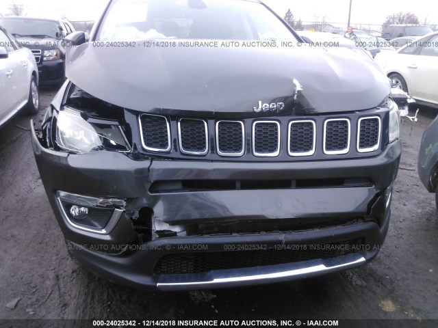 3C4NJDCB0JT175117 - 2018 JEEP COMPASS LIMITED GRAY photo 6