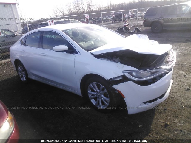 1C3CCCAB0FN655992 - 2015 CHRYSLER 200 LIMITED WHITE photo 1