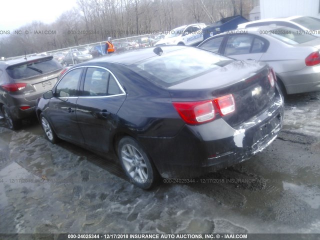 1G11D5RR2DF112141 - 2013 CHEVROLET MALIBU 1LT BLACK photo 3