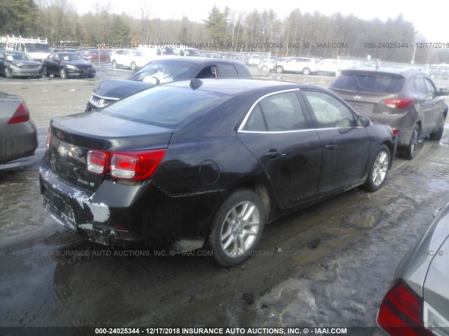1G11D5RR2DF112141 - 2013 CHEVROLET MALIBU 1LT BLACK photo 4